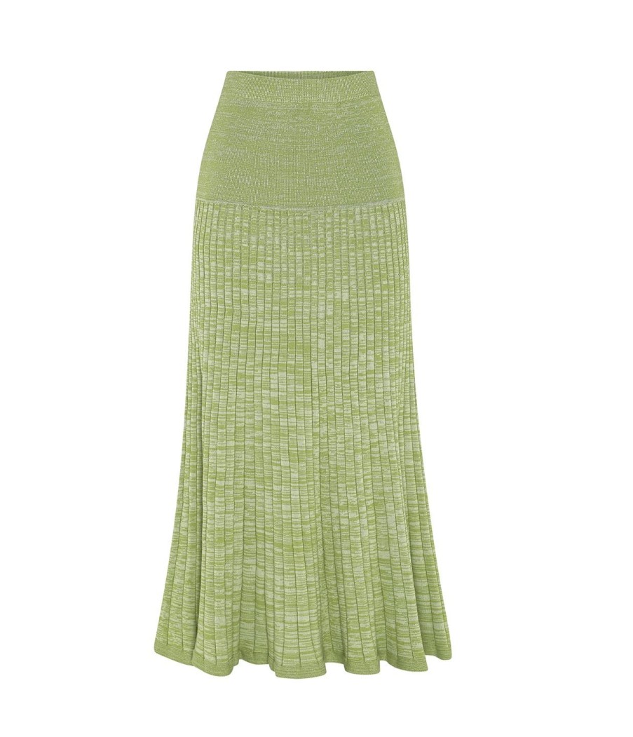 Clothing Anna Quan | Amber Maxi Skirt In Pesto