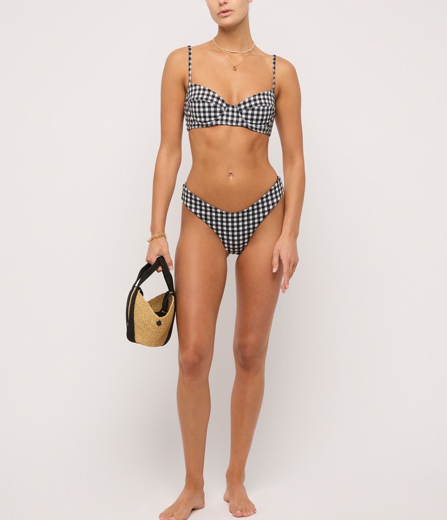 Clothing Mara Hoffman | Cece Bikini Bottom In Olympia Plaid