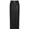 Clothing Esse Studios | Classico Leather Midi Skirt In Black