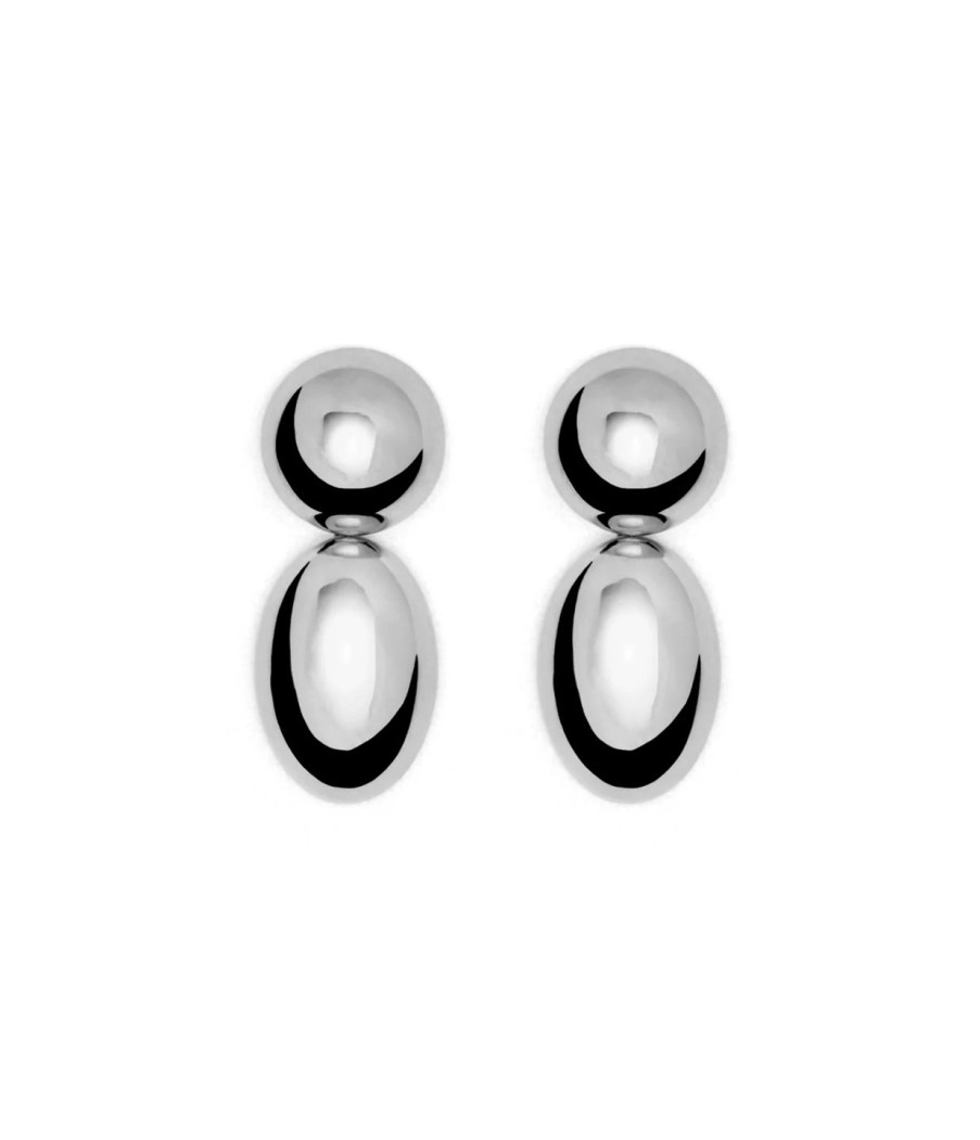 Accessories Lie Studio | Klara Droplet Earrings In Silver