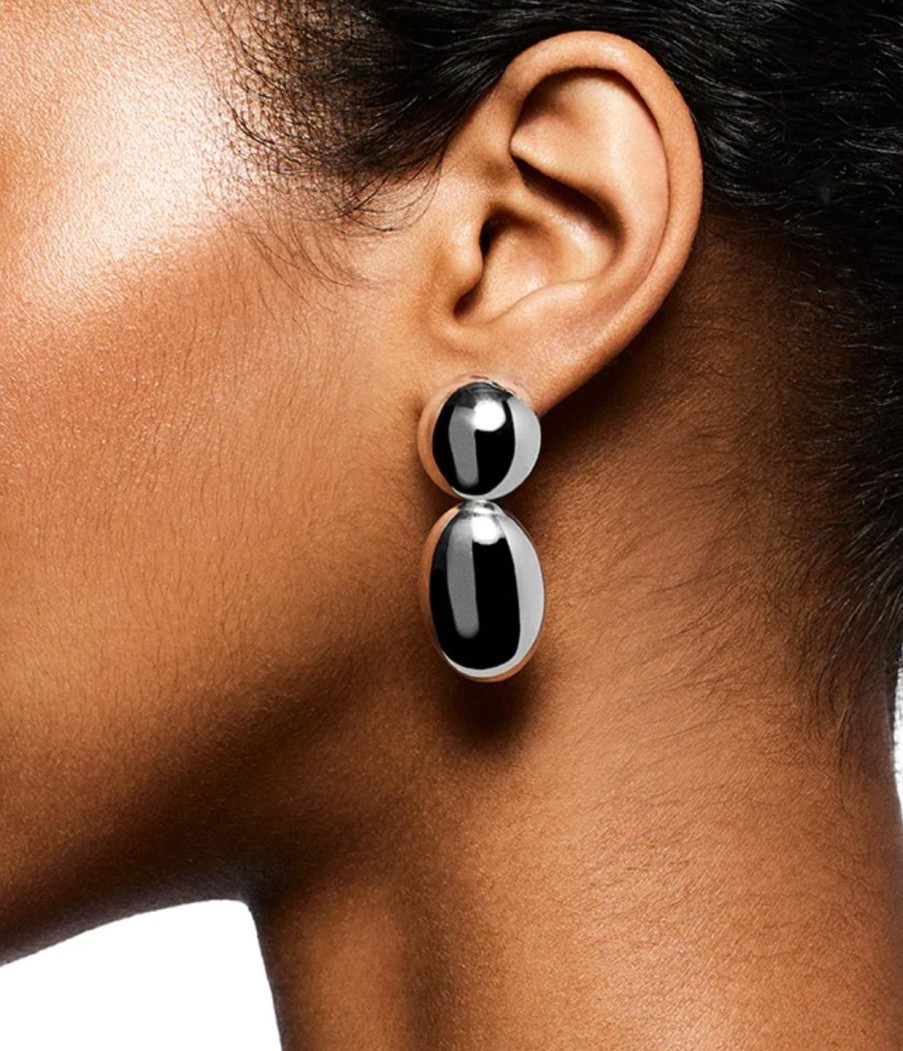 Accessories Lie Studio | Klara Droplet Earrings In Silver