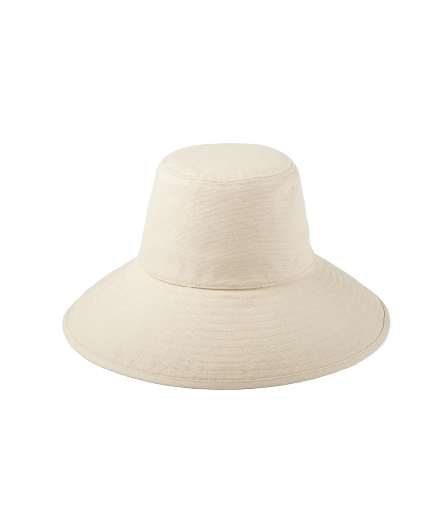 Accessories Lack of Color | Holiday Bucket Hat In Beige Canvas