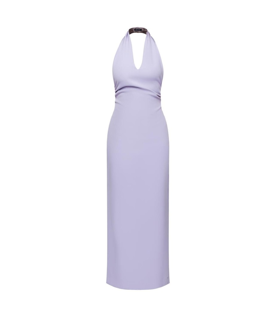 Clothing Wynn Hamlyn | Mia Halterneck Maxi Dress In Lavender