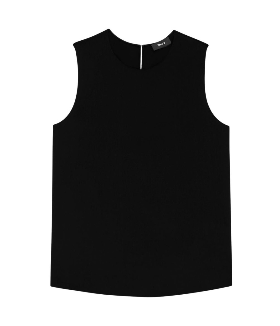 Clothing Theory | Shell Silk Top In Black