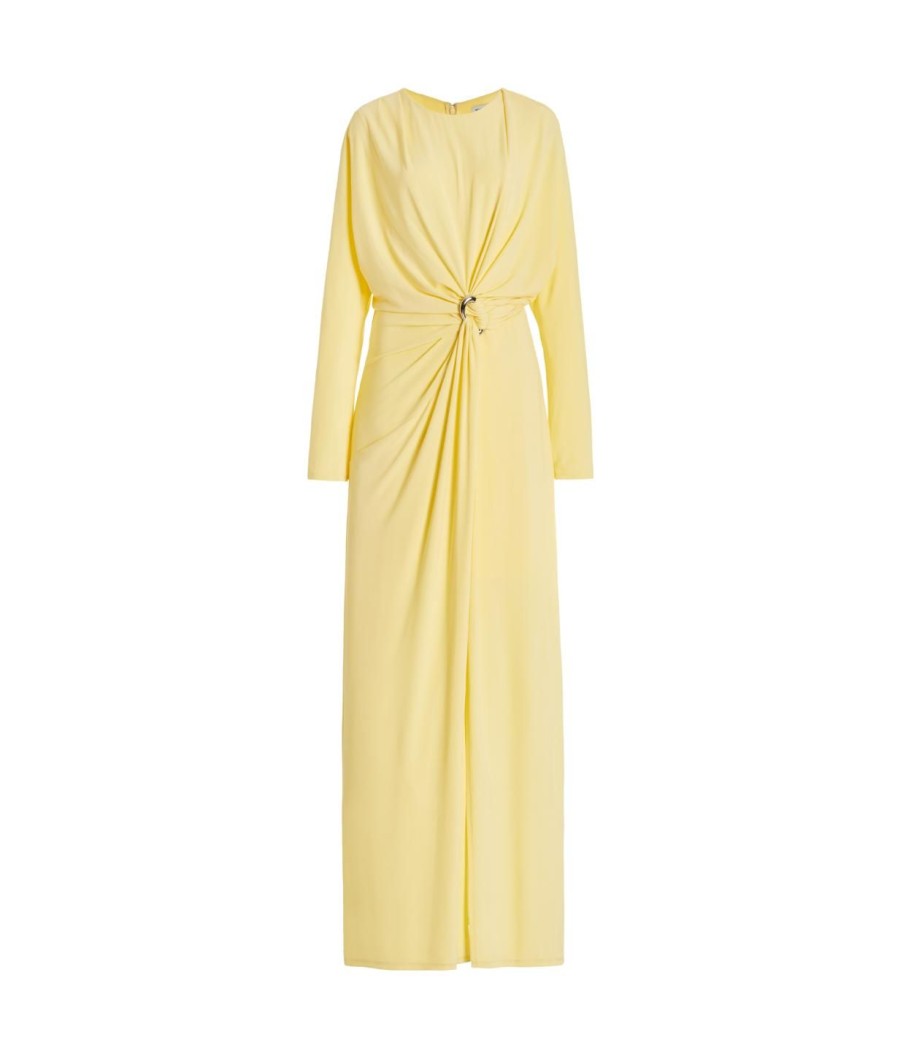 Clothing Simkhai | Maisie Long Sleeve Maxi Dress In Sulfur