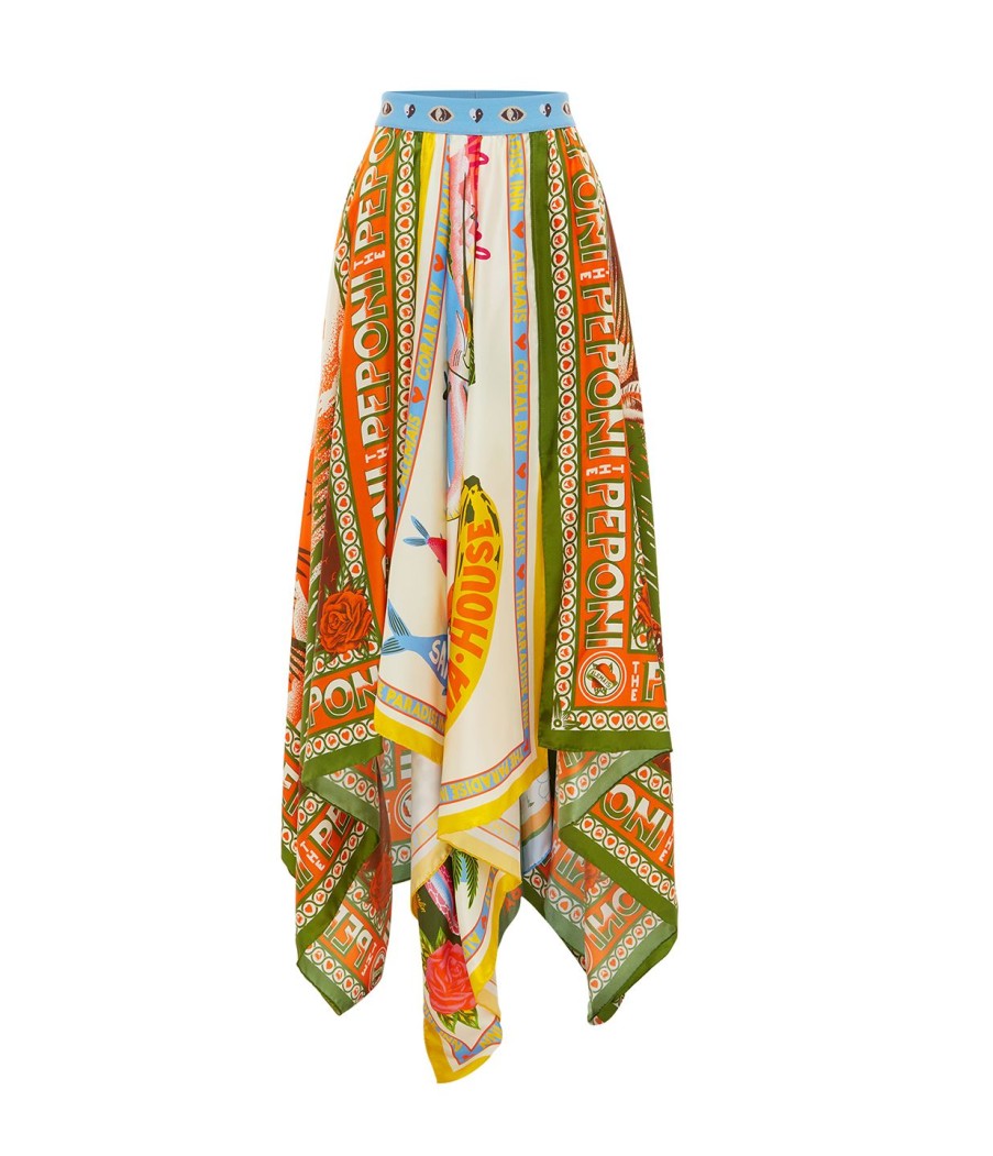 Clothing Alemais | Paradiso Scarf Skirt In Multi