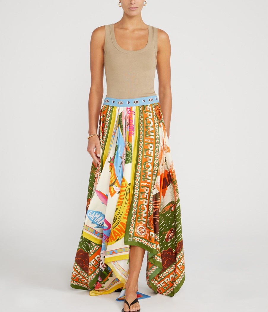 Clothing Alemais | Paradiso Scarf Skirt In Multi