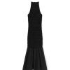 Clothing Staud | Kiera Halterneck Dress In Black