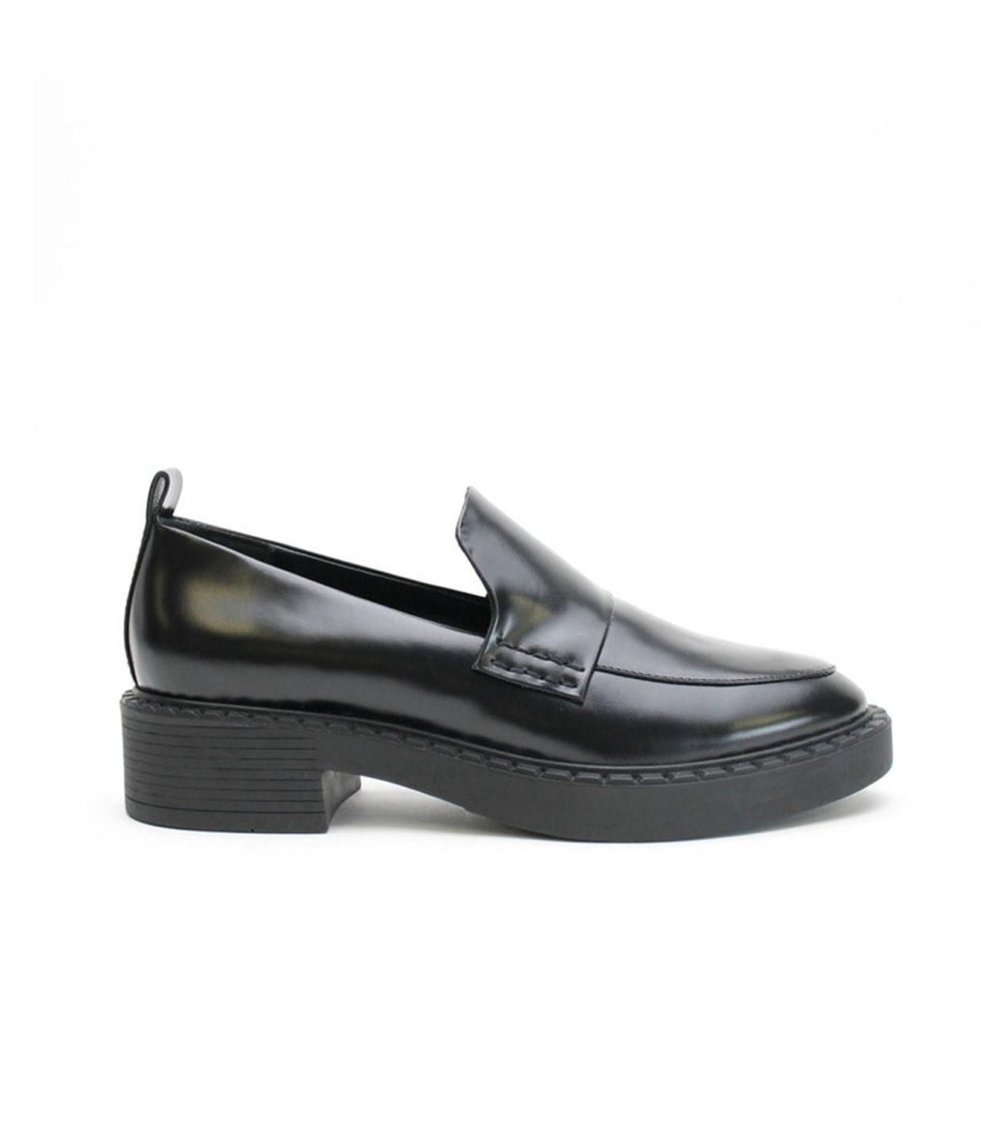 Shoes La Tribe | Fleur Loafer In Brushed Black