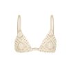 Clothing Sara Cristina | Sun Triangle Bikini Top In Natural Lace