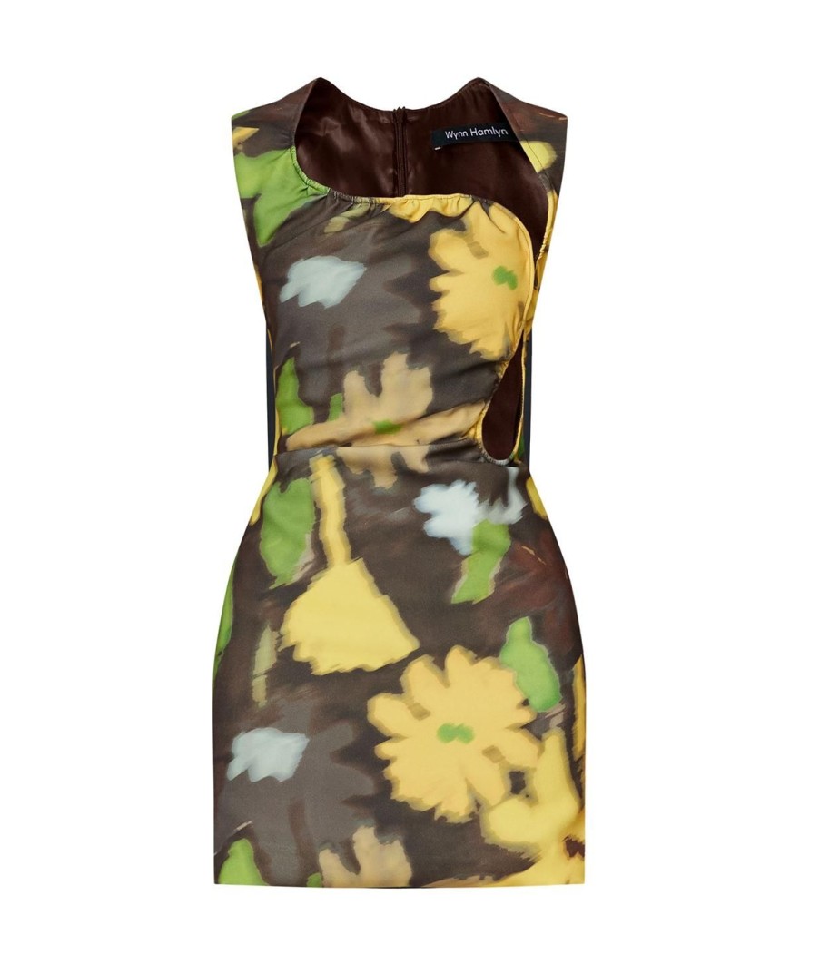 Clothing Wynn Hamlyn | Ella Mini Bodice Dress In Acid Flowers