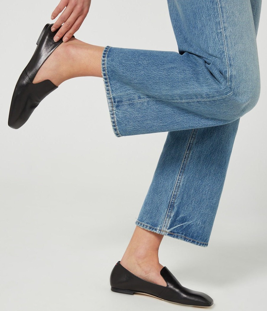 Shoes Aeyde | Agnes Nappa Leather Loafer In Black