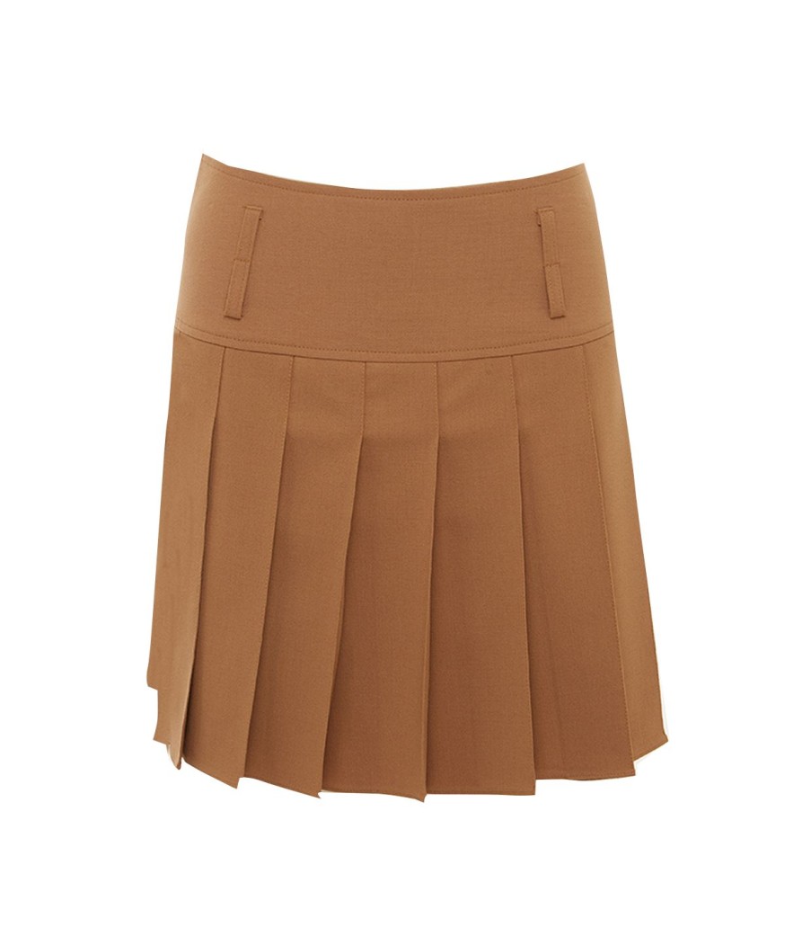 Clothing Beaufille | Devi Mini Skirt In Camel