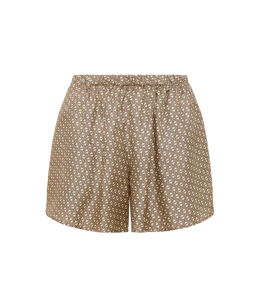 Clothing Esse Studios | Linka Silk Shorts In Crema Linka