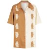 Clothing Hansen & Gretel | Carmine Relaxed Shirt In Stencil Leaf