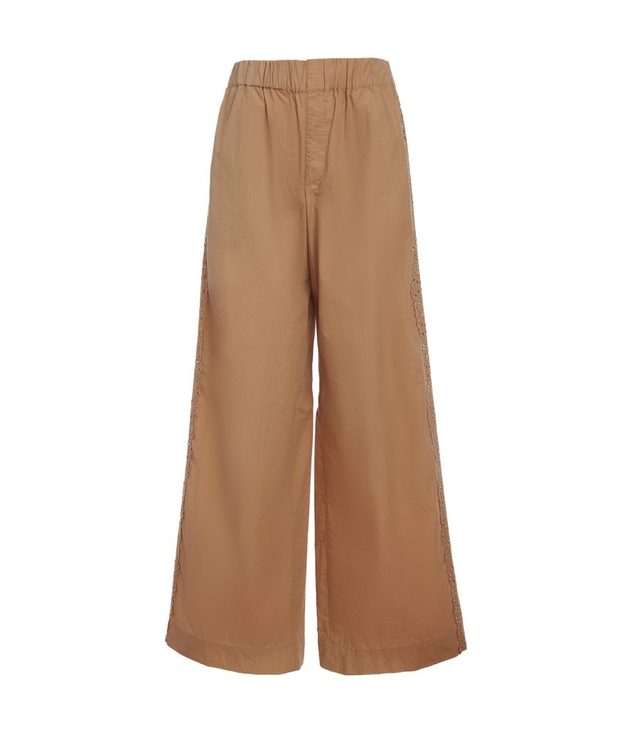 Clothing Sea NY | Maeve Eyelet Track Pants In Chino