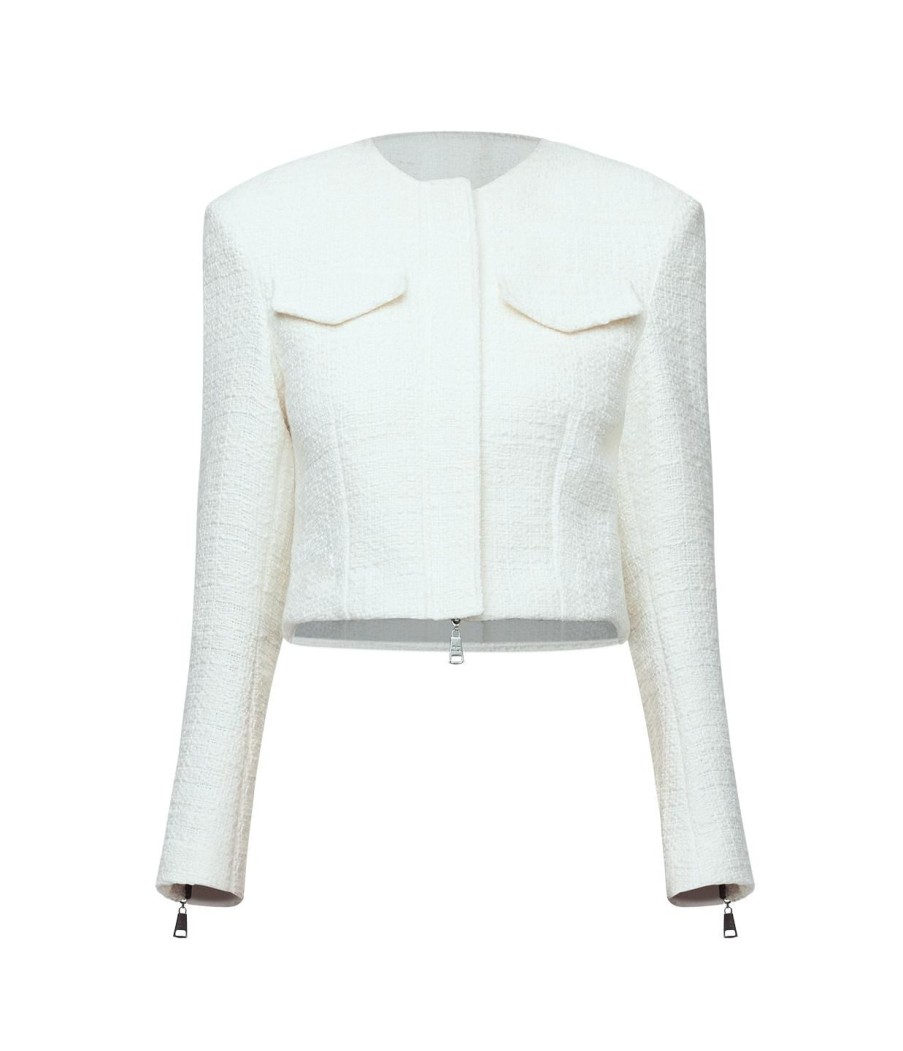 Clothing Wynn Hamlyn | Bertie Boucle Jacket In Ivory