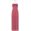 Clothing Oseree | Lumiere Halter Neck Dress In Raspberry