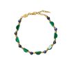 Accessories Missoma | Zenyu Beaded Half Moon Bracelet In Gold And Amazonite