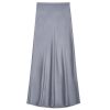 Clothing Anine Bing | Bar Silk Skirt In Grey