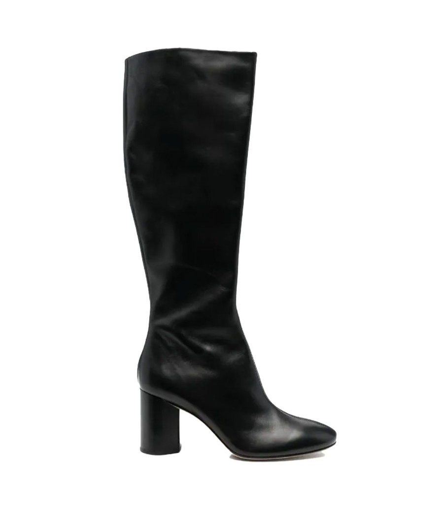 Shoes Aeyde | Ariana Soft Calf Leather Knee Boot In Black