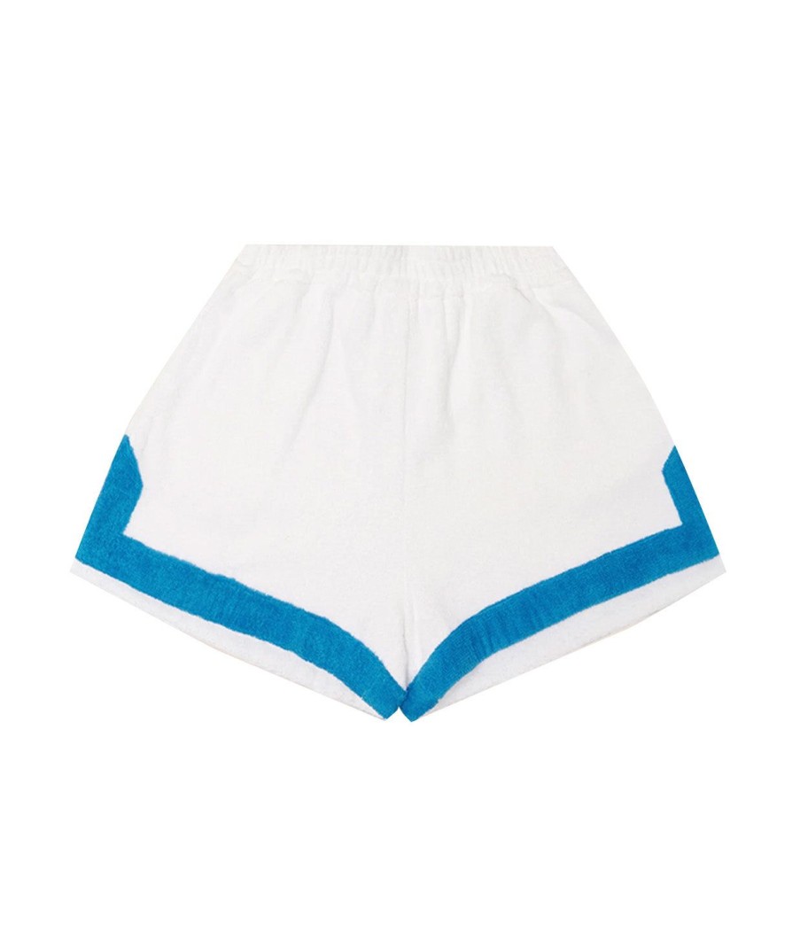 Clothing TERRY. | Estate Towelling Short In Bianco Ciano