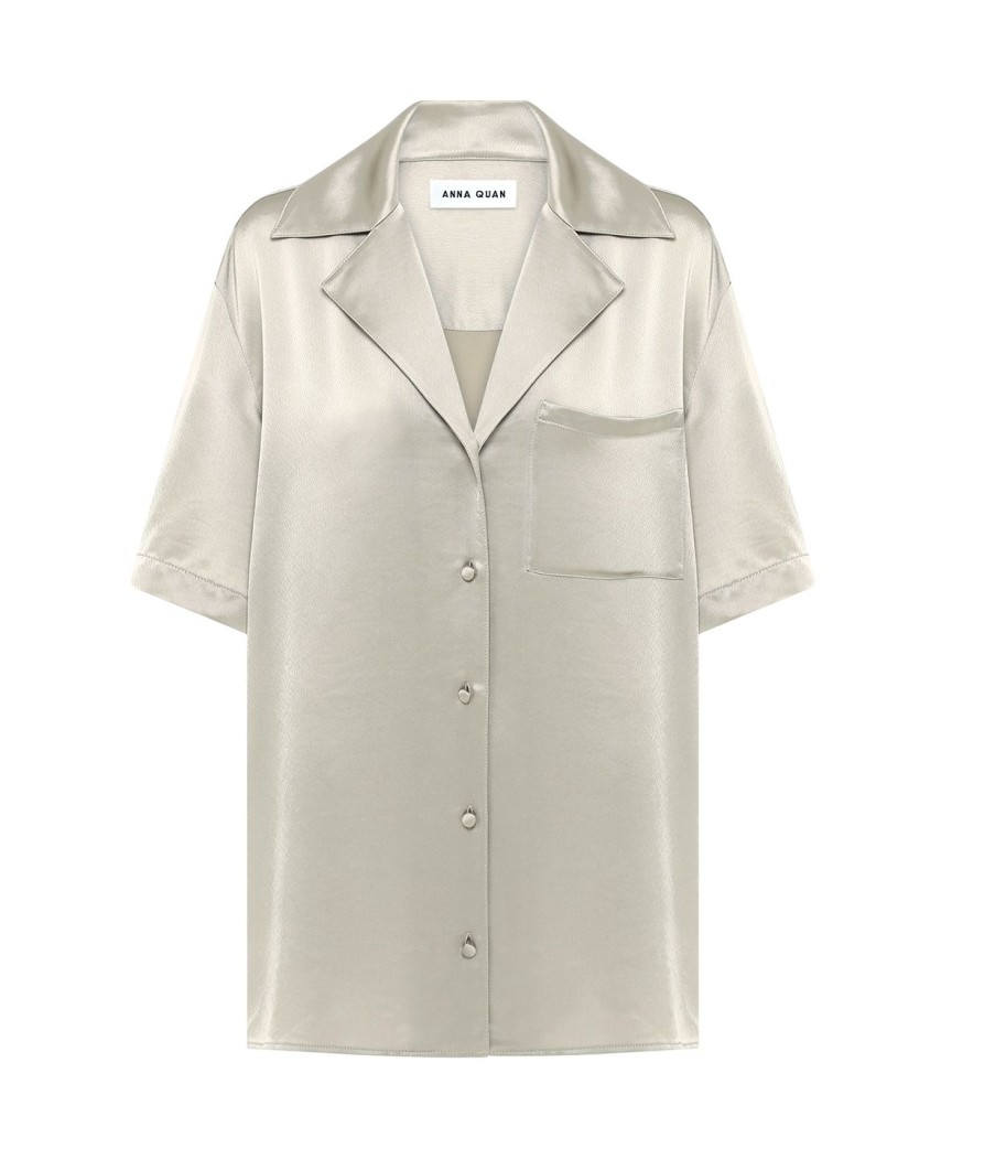 Clothing Anna Quan | Mason Relaxed Shirt In Taupe