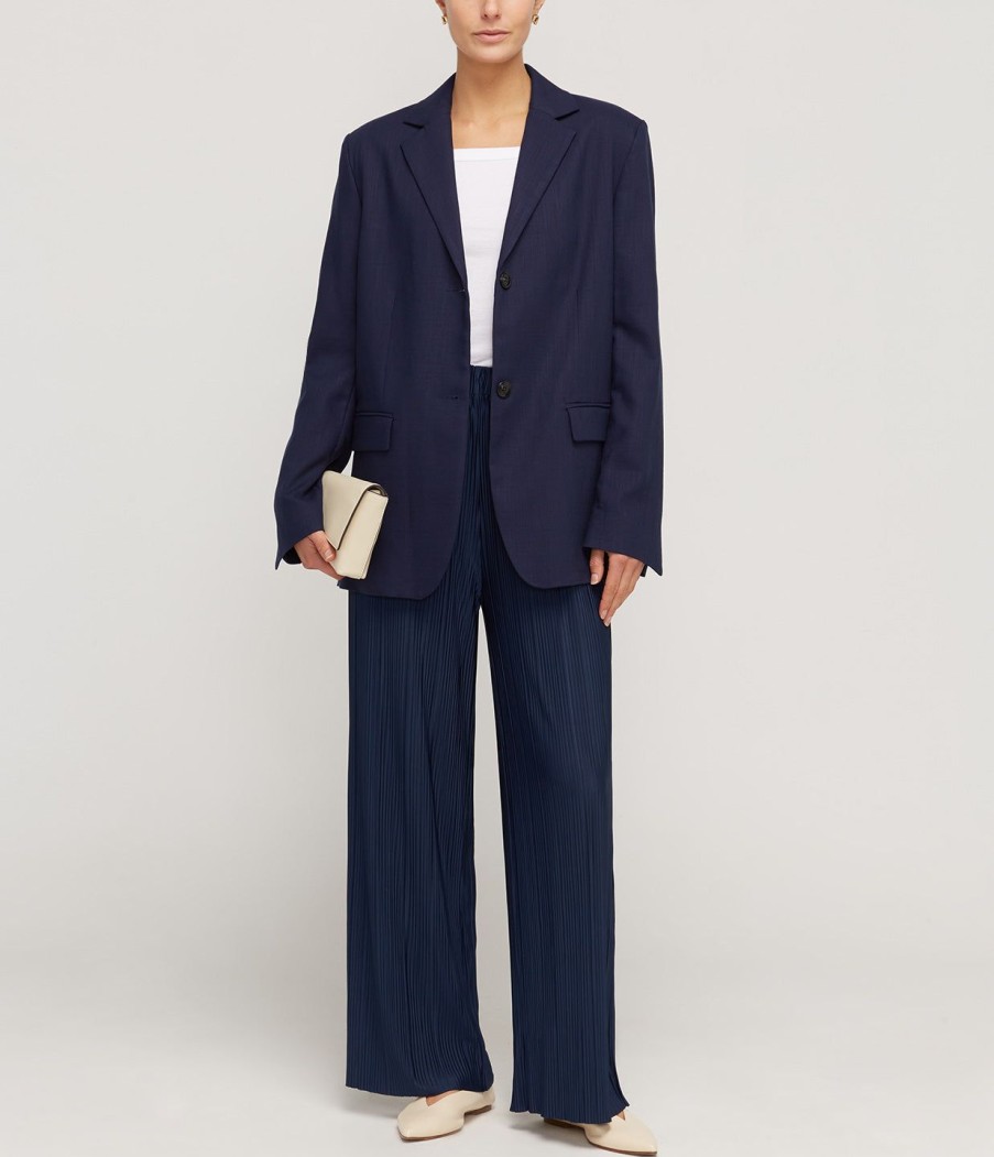 Clothing Samsoe Samsoe | Uma Trousers In Pageant Blue