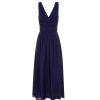 Clothing Posse | Asher V Midi Dress In Sapphire