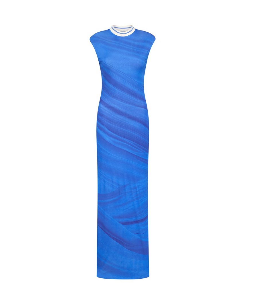 Clothing Paris Georgia | Kent Sleeveless Dress In Ibiza Blue