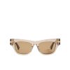 Accessories Bottega Veneta | Classic Frame Sunglasses In Acetate Brown