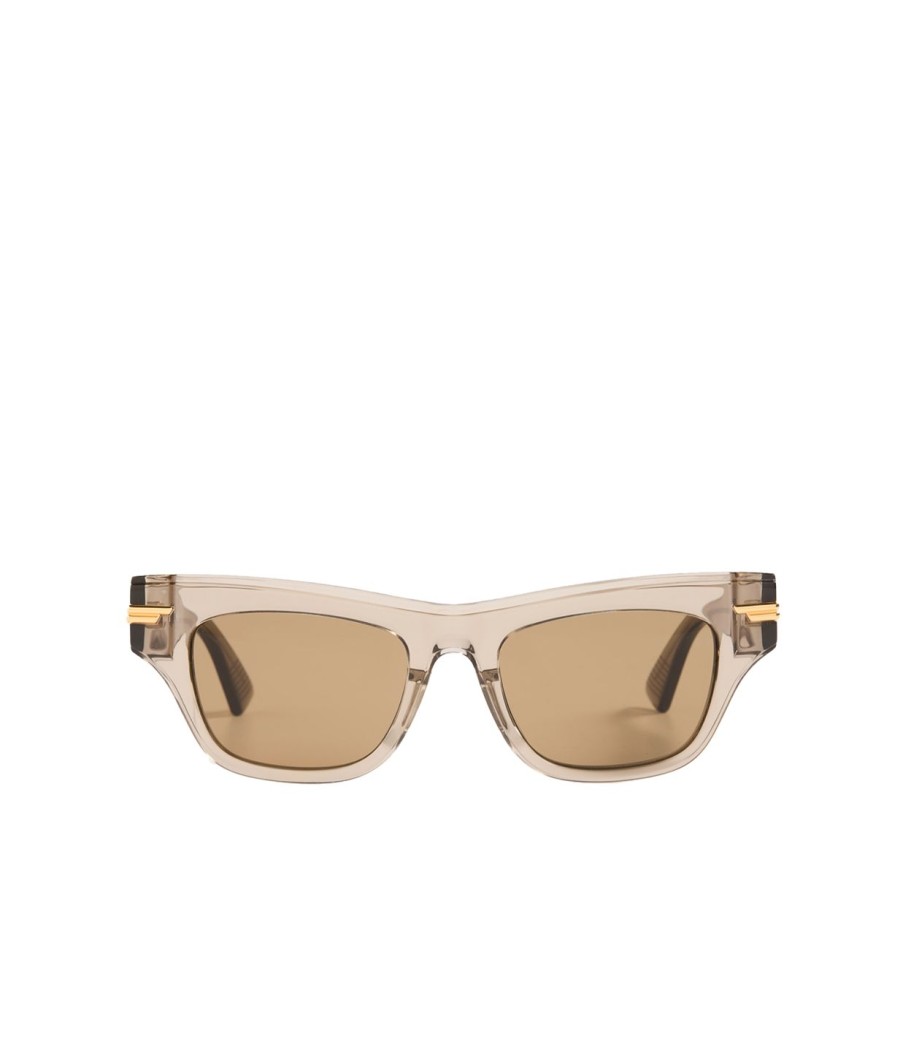 Accessories Bottega Veneta | Classic Frame Sunglasses In Acetate Brown