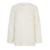 Clothing Samsoe Samsoe | Julia Crew Neck Knit In Pristine