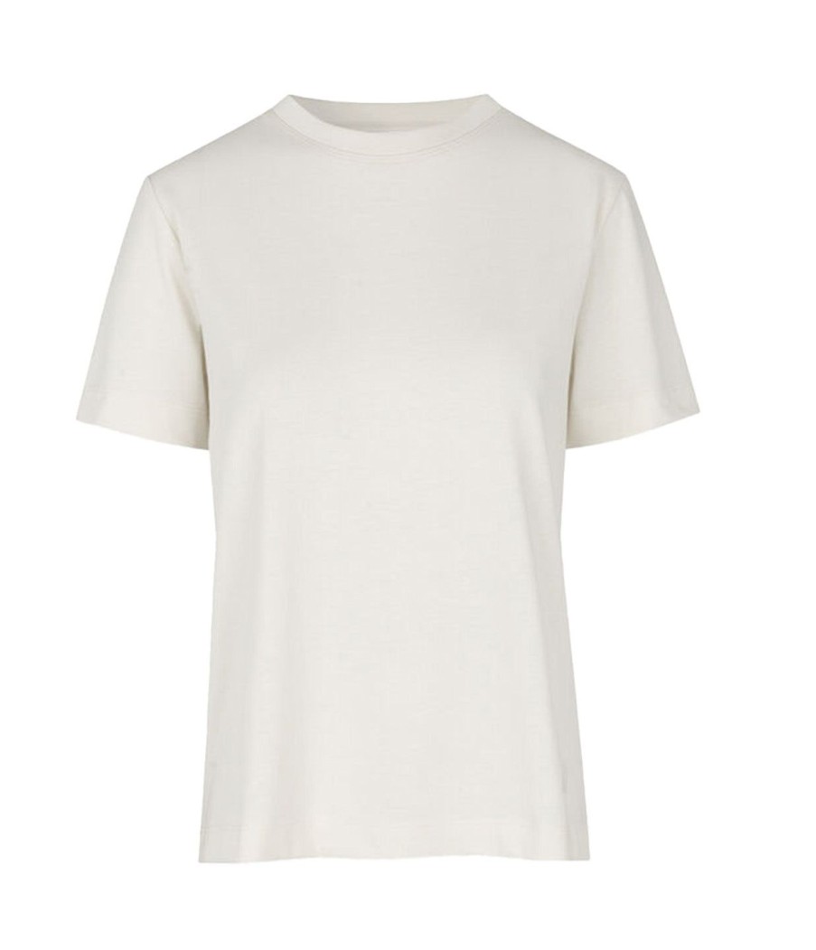 Clothing Samsoe Samsoe | Camino T-Shirt In Clear Cream