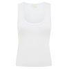 Clothing Posse | Lewis Low Neckline Singlet In White