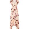 Clothing ALC | Zadie Dress In Blush With Pink Flower