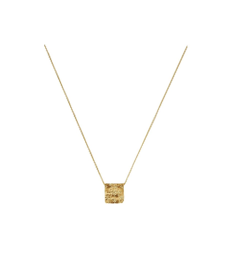 Accessories Missoma | Lucy Williams X Missoma Square Coin Pendant Necklace In Gold