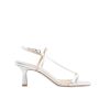 Shoes Aeyde | Elise Heel In Laminated Silver