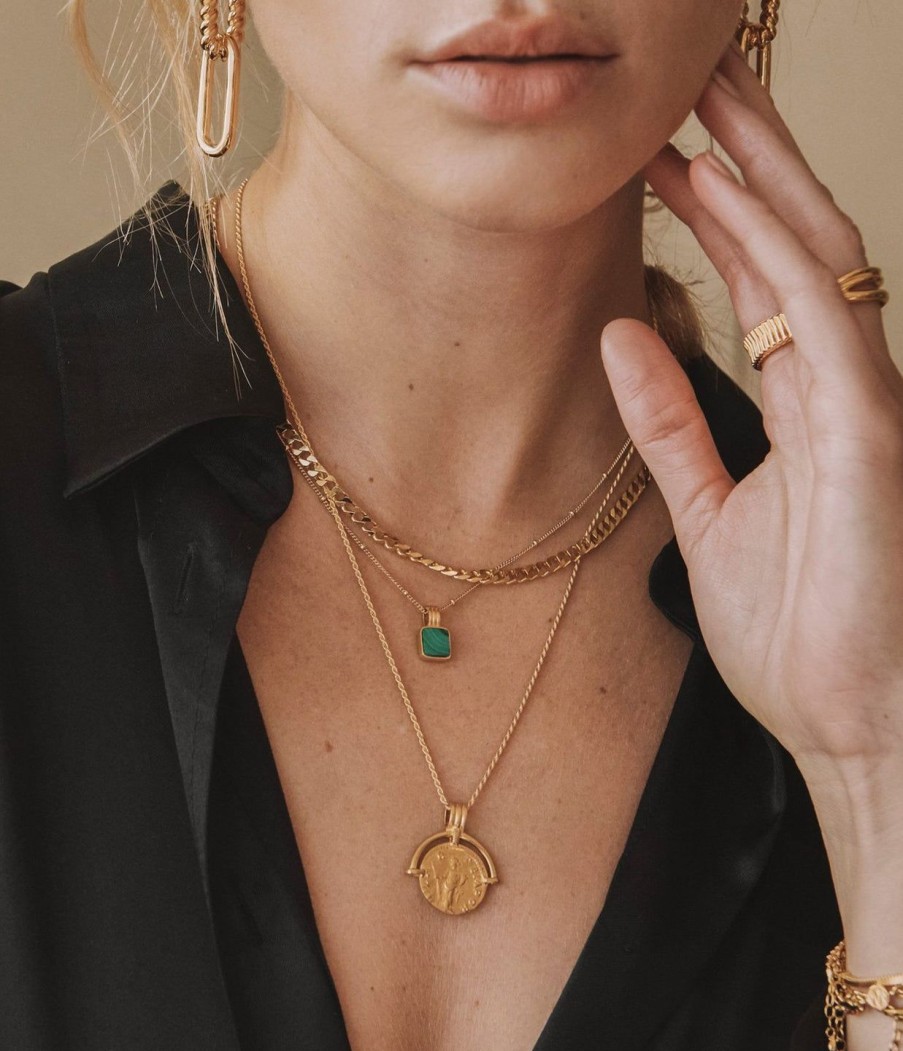 Accessories Missoma | Lucy Williams Square Malachite Necklace