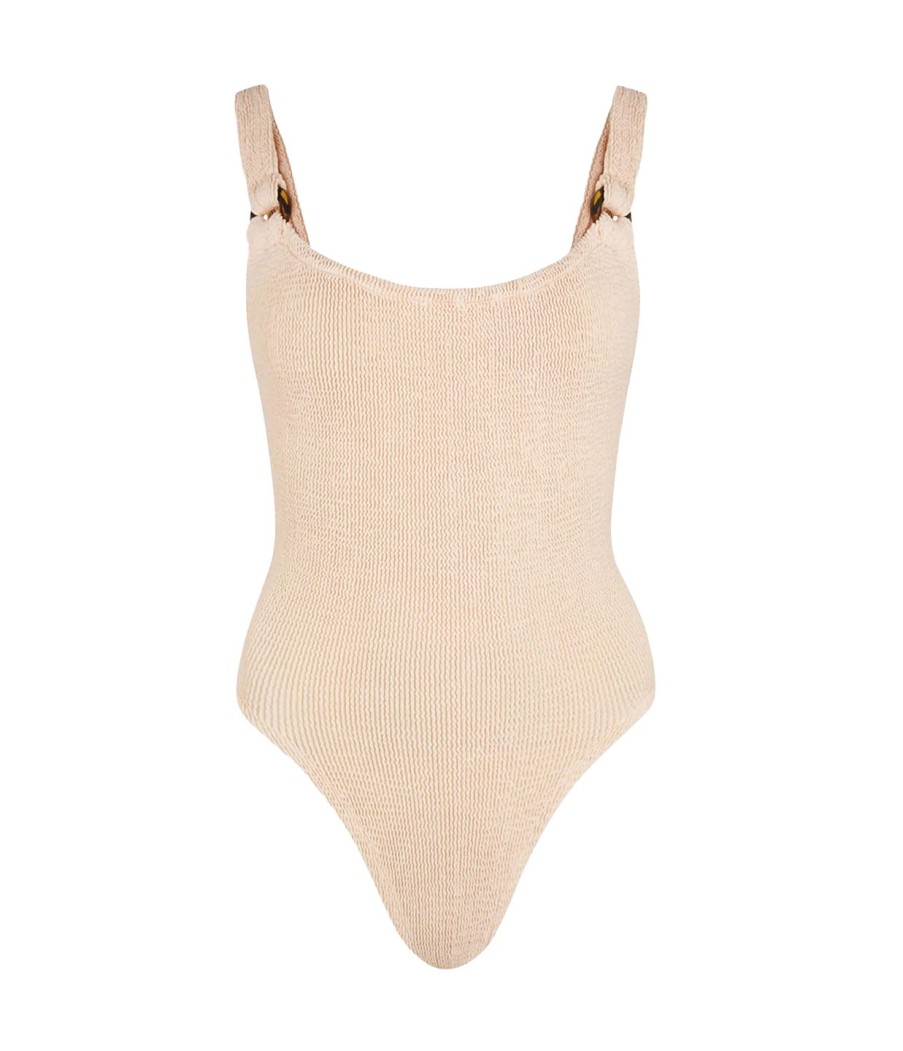 Clothing Hunza G | Domino Swimsuit In Blush