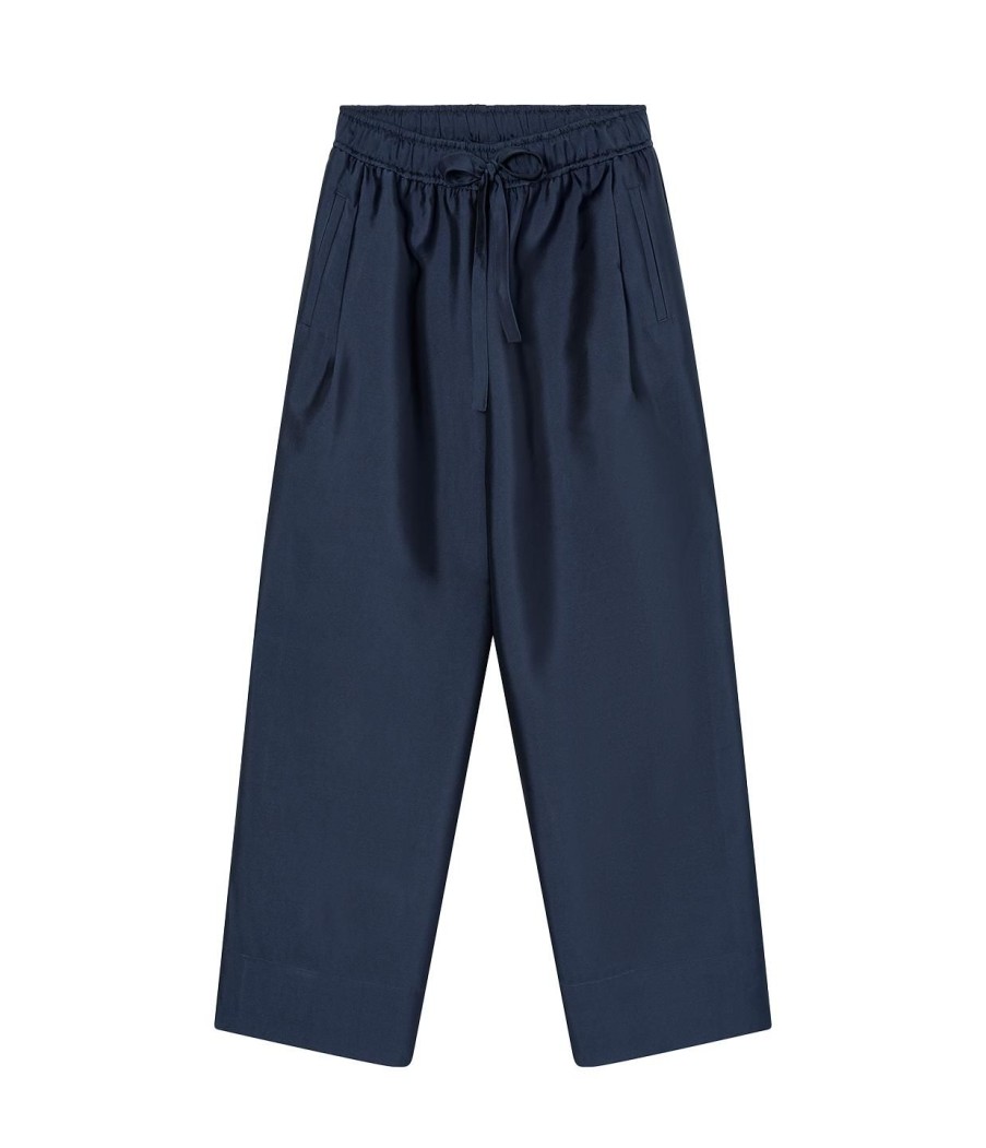 Clothing Lee Mathews | Penny Wide Leg Pant In Navy