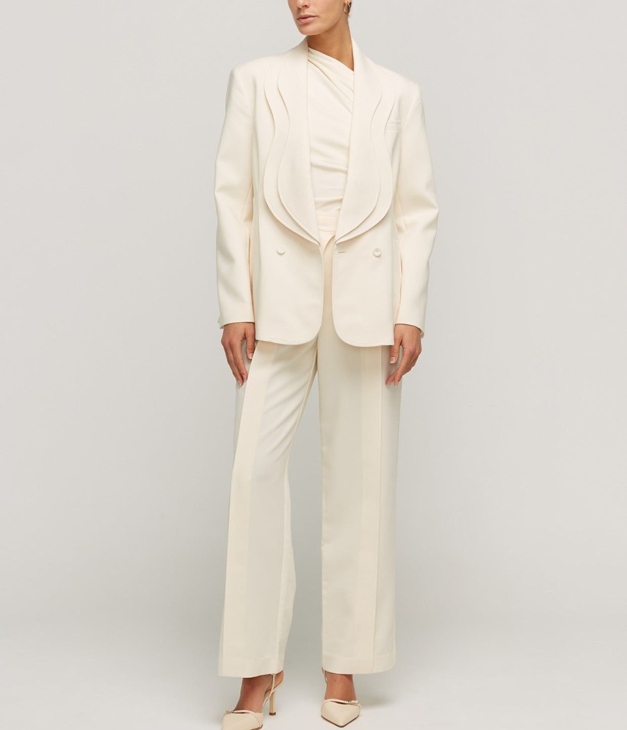 Clothing Acler | Oatley Blazer In Vanilla