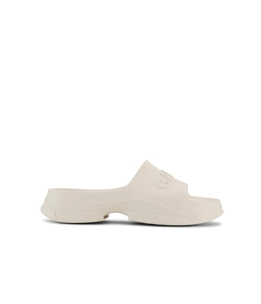 Shoes Ganni | Light Weight Pool Slide In Egret