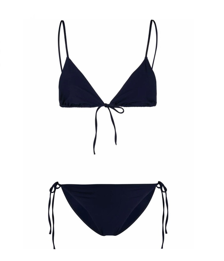 Clothing LIDO | Venti Self Tie Bikini In Navy