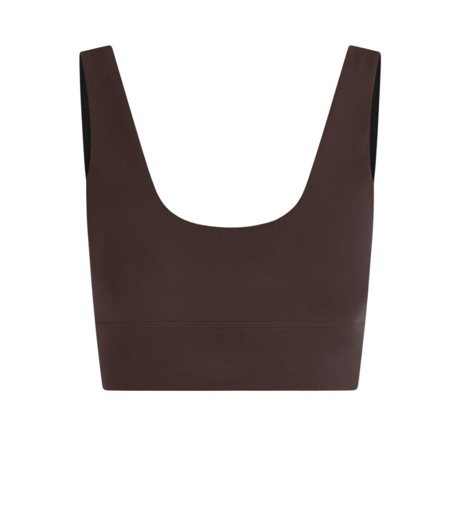 Clothing Varley | Freesoft Cory Bra In Coffee Bean