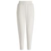 Clothing Varley | Slim Zip Hem Sweatpant In Ivory Marle