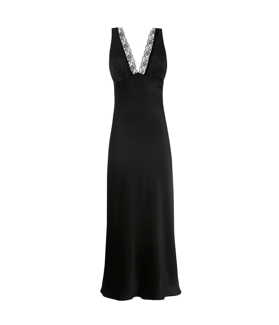 Clothing Maison Essentiele | Vintage Maxi Gown In Black