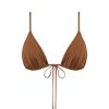 Clothing Peony | Ruched String Tri In Maple