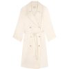 Clothing Loulou Studio | Lonna Long Trench Coat In Ivory