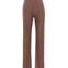 Clothing Aaizel | A-Line Knit Pant In Metallic Toffee